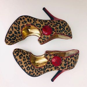 Not rated cheetah heels size 6.5